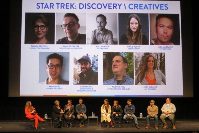 Lo staff di progettazione durante l’evento al TIFF Bell Lightbox di Toronto