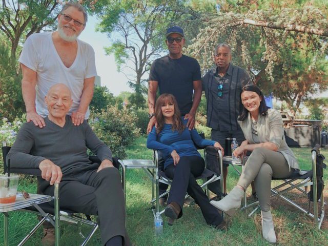LeVar Burton e Michael Dorn Visitano il  set di ST:Picard durante le riprese dell'episodio 1x07 Nepenthe