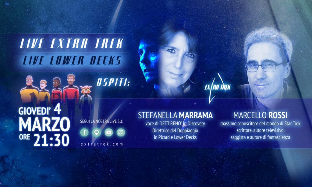 Stefanella Marrama & Marcello Rossi nella prossima Live di EXTRA TREK