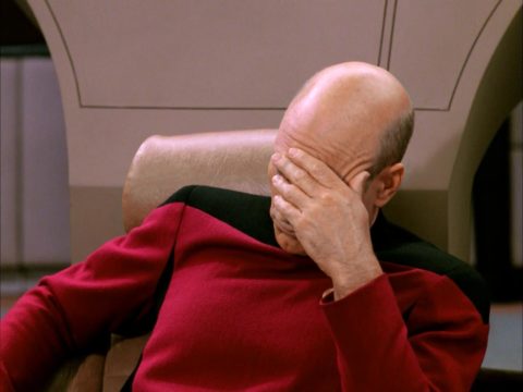 Il Facepalm diJean-Luc Picard