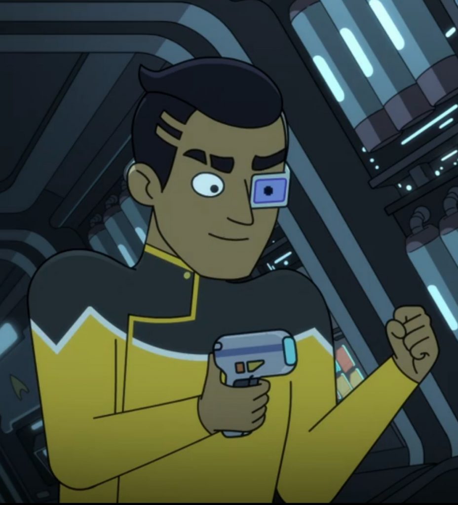 Star Trek: Lower Decks - Rutherford impugna un T88