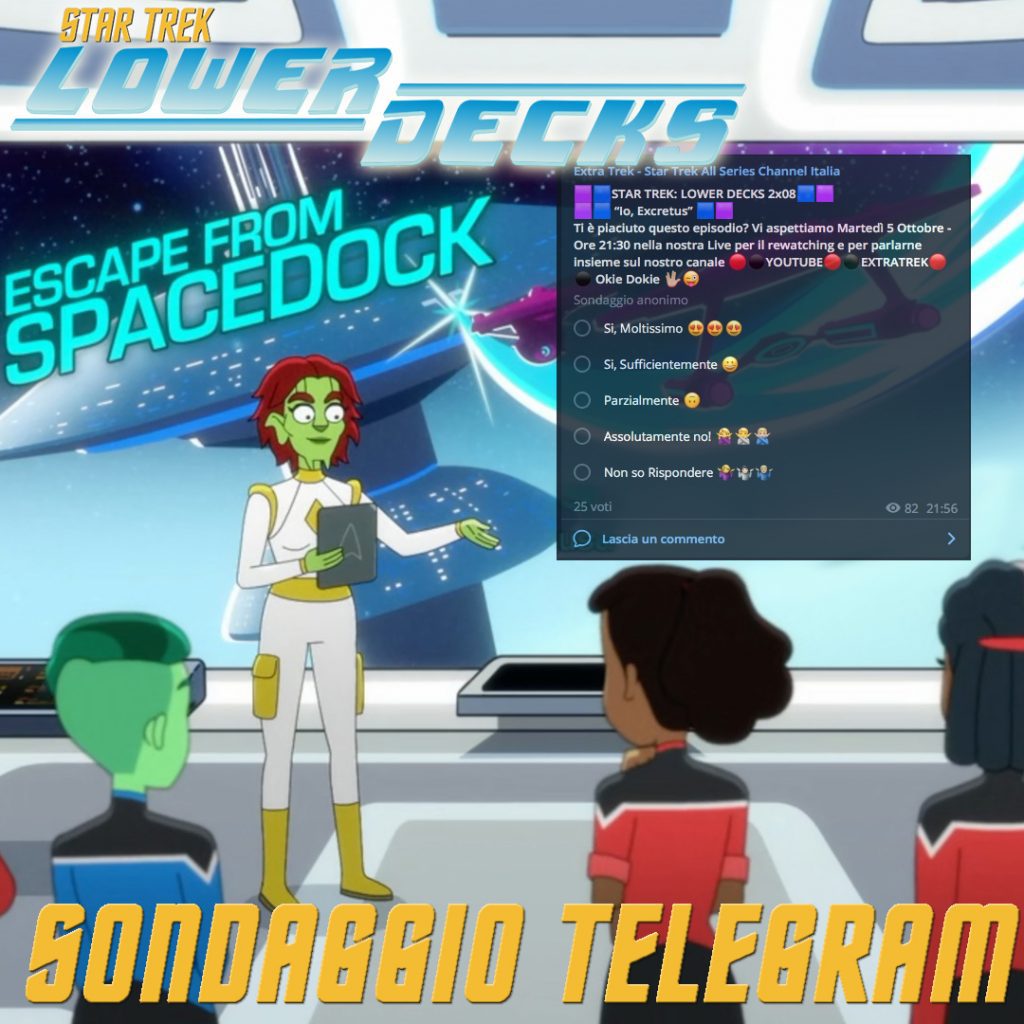 Star Trek: Lower Decks |“Io, Excretus” - Sondaggio Telegram