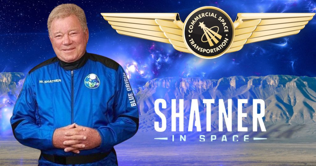 Shatner in Space: il trailer dello speciale sul volo nello spazio di William Shatner