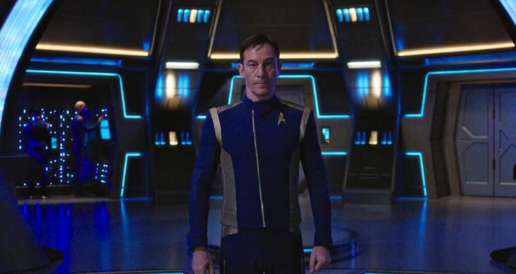 Jason isacs interpreta il Mirror Lorca in in Star Trek: Discovery 1
