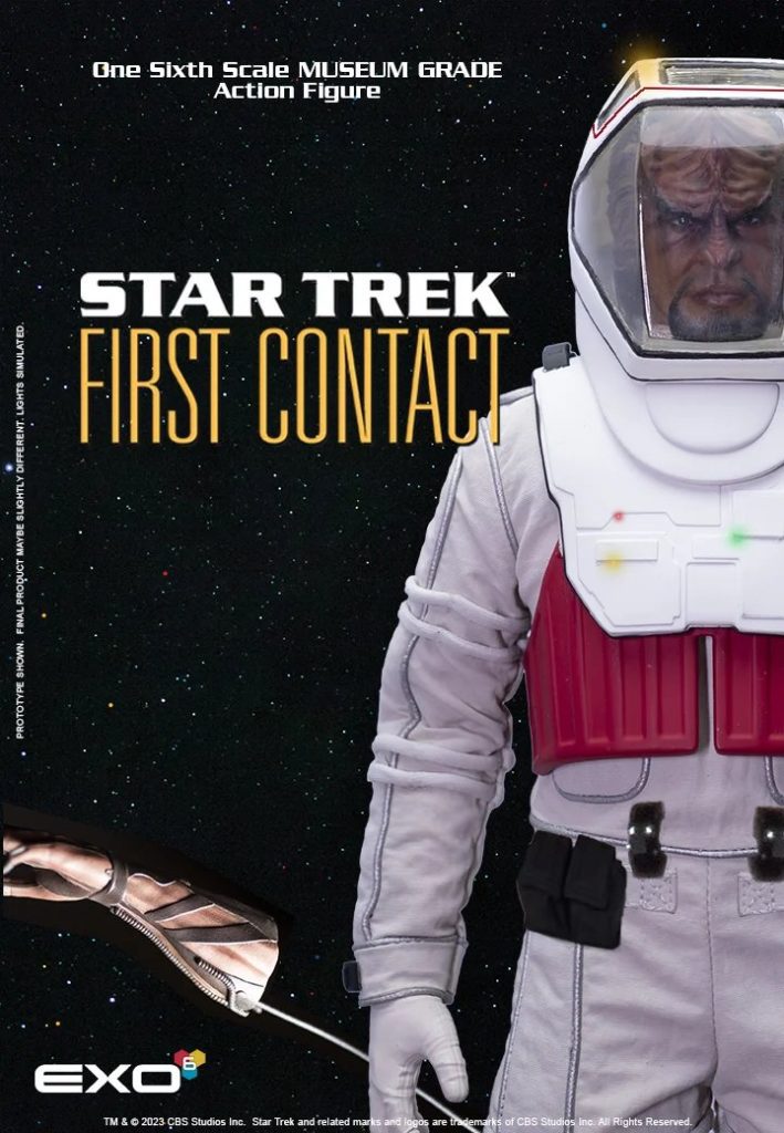 EXO-6: in procinto al lancio della figure "WORF - Star Trek: Primo Contatto!"