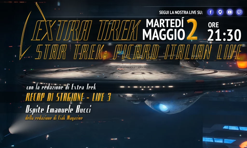L’ultima Live Italiana di Recap, dedicata a “Star Trek: Picard 3”