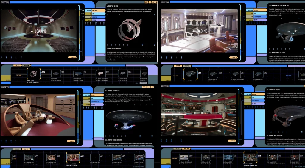 Visita la Plancia di tutte le USS.Enterprise in un Tour virtuale