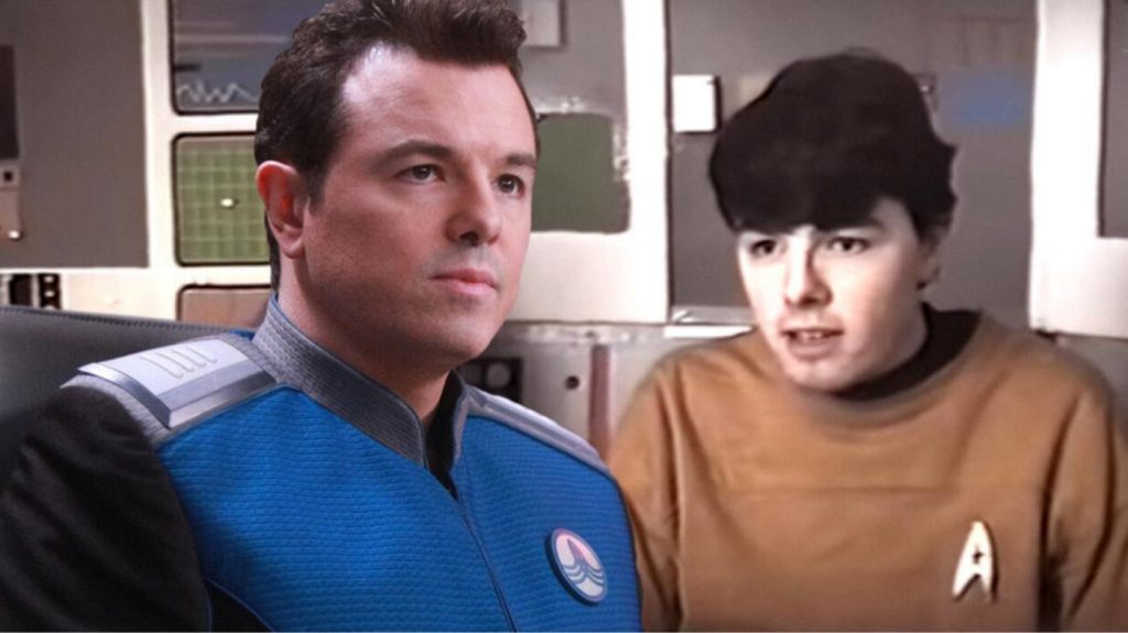 Il creatore di The Orville nei panni del Capitano Kirk di Star Trek