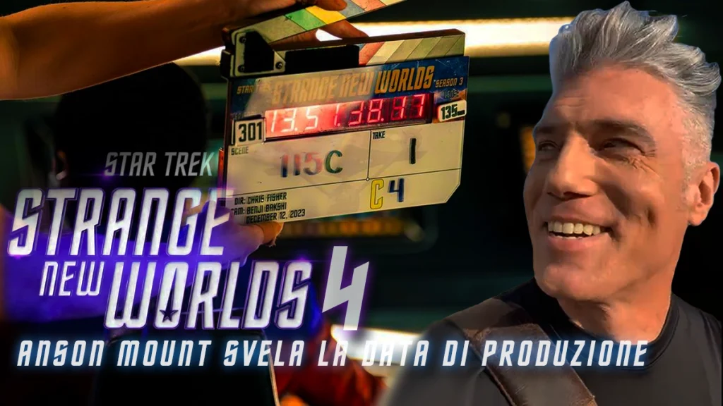 Star Trek: Strange New Worlds 4 – Anson Mount rivela la data d’inizio lavori