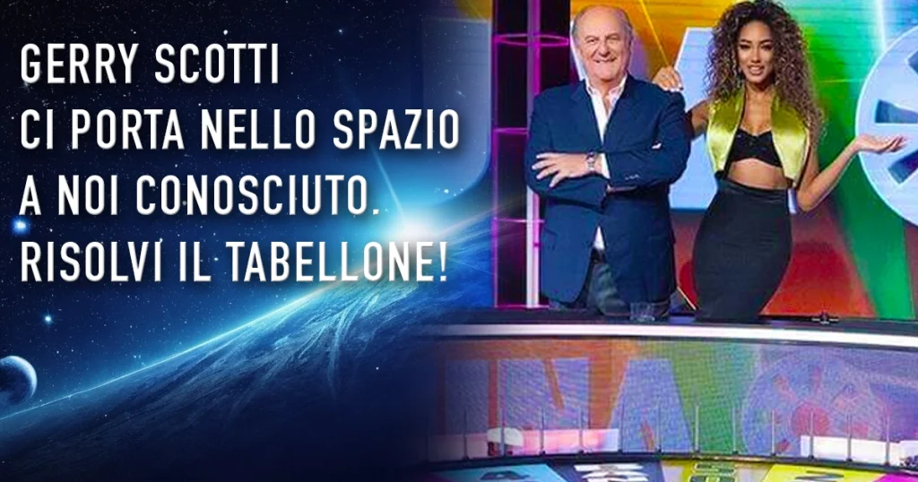La Ruota della Fortuna: Un Viaggio nello Spazio! Risolvi il tabellone!