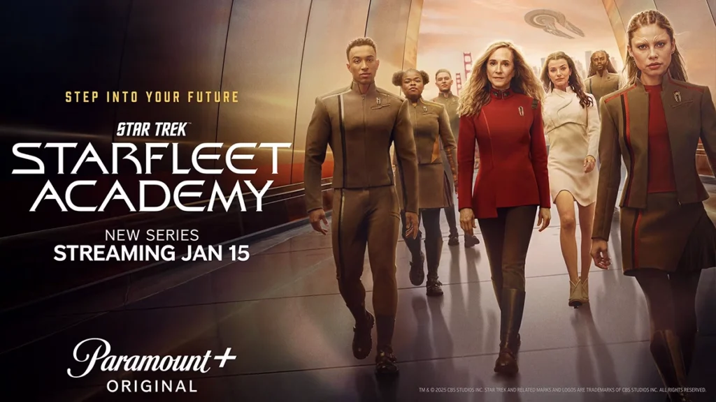 Star Trek: Starfleet Academy: Un nuovo poster svela il cast in vista del debutto e reel sul cadetto Caleb