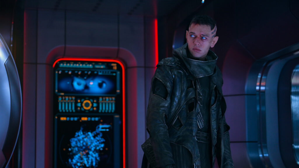 Ruaridh Aldington nei panni di Keats nel primo episodio della seconda stagione di Star Trek: Starfleet Academy, disponibile in streaming su Paramount+. Crediti fotografici: Jackie Brown/Paramount+