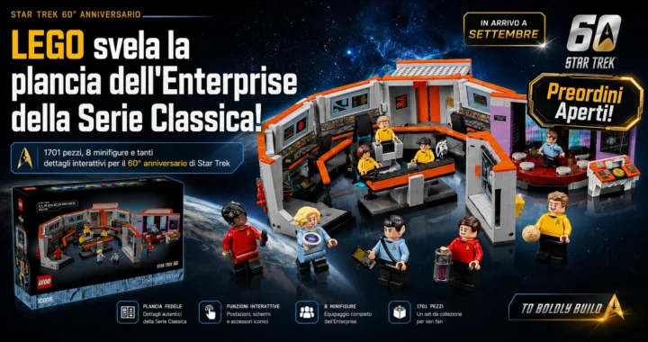 Star Trek - LEGO svela la plancia dell'Enterprise della Serie Classica! PREORDINI APERTI