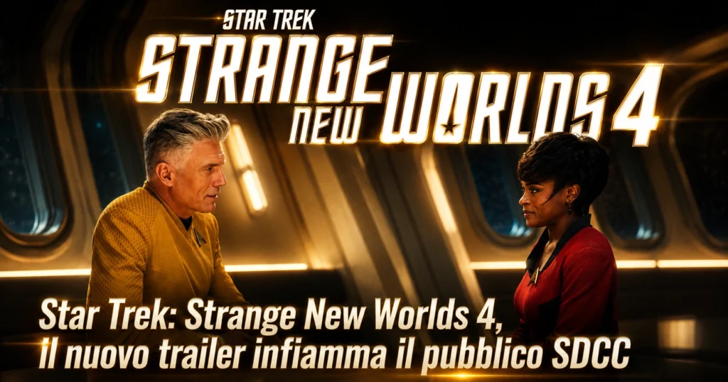 Star Trek: Strange New Worlds 4, il nuovo trailer infiamma il pubblico SDCC