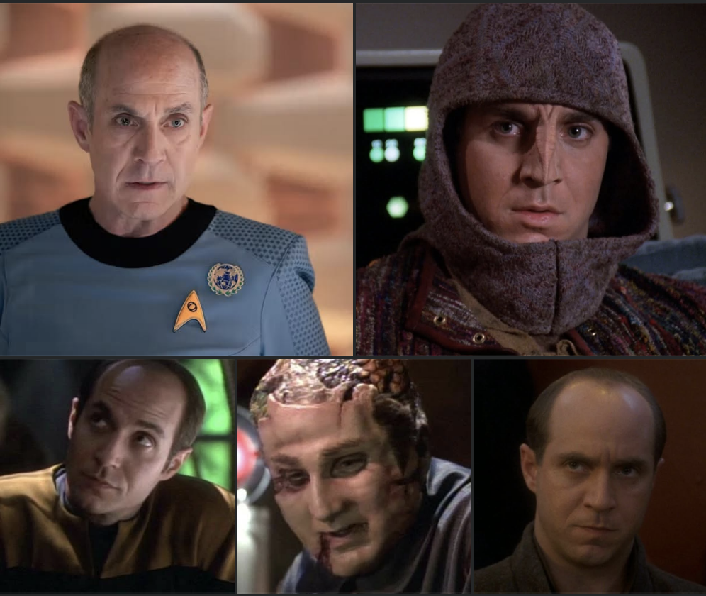 Le varie interpretazioni di Brian Markinson nelle serie di Star Trek